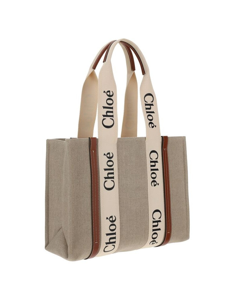Chloé Beige Linen Handbag Glam Steals