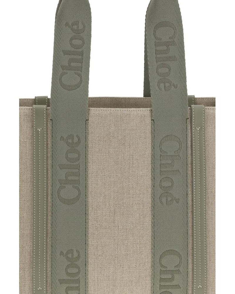 Chloé Beige Linen Shoulder Bag Glam Steals