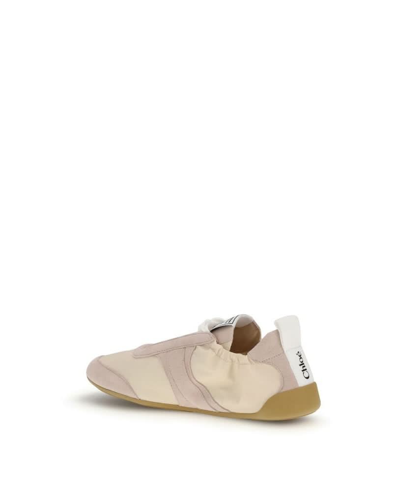 Chloé Beige Nylon Athletic Sneakers Sneakers