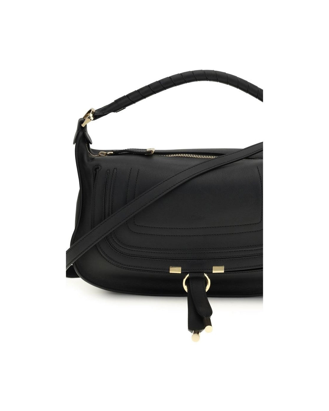 Chloé Black Calf Leather Bos Taurus Shoulder Bag Glam Steals