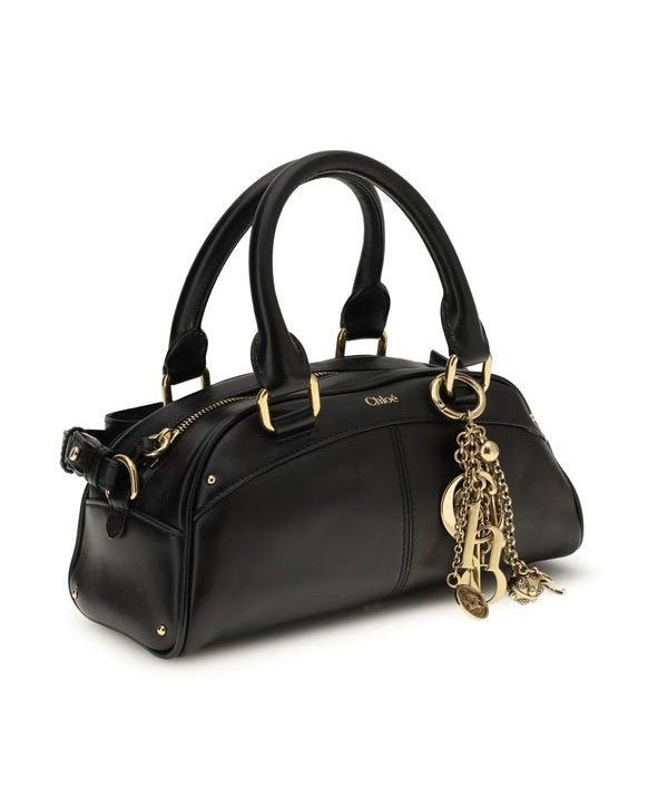 Chloé Black Calf Leather Bos Taurus Shoulder Bag Glam Steals