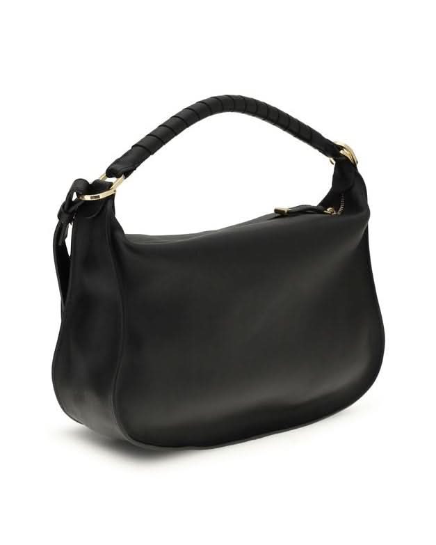 Chloé Black Calf Leather Bos Taurus Shoulder Bag Shoulder Bags