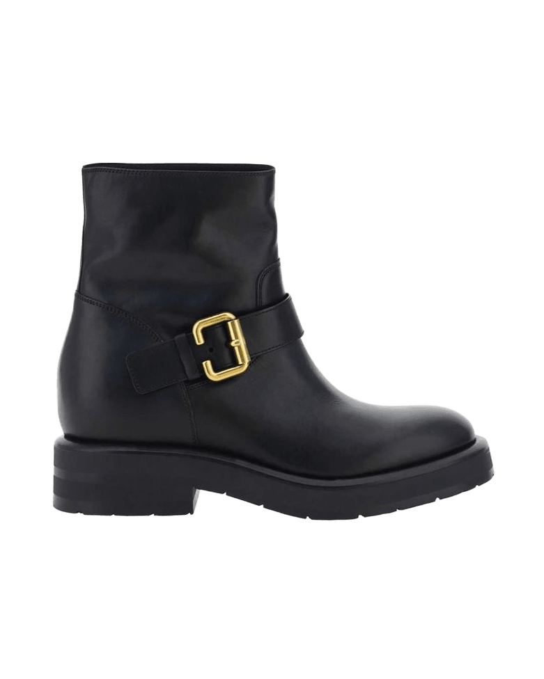 Chloé Black Calfskin Ankle Boots Glam Steals