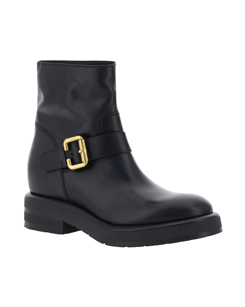 Chloé Black Calfskin Ankle Boots Glam Steals