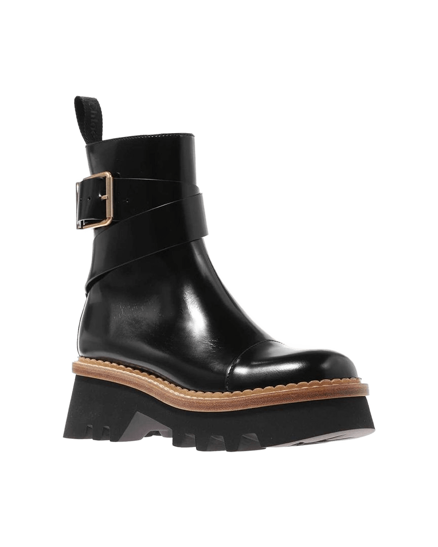 Chloé Black Calfskin Ankle Boots Glam Steals