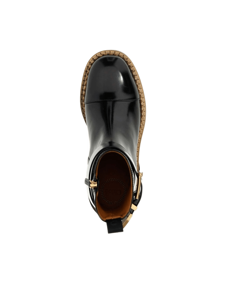 Chloé Black Calfskin Ankle Boots Glam Steals