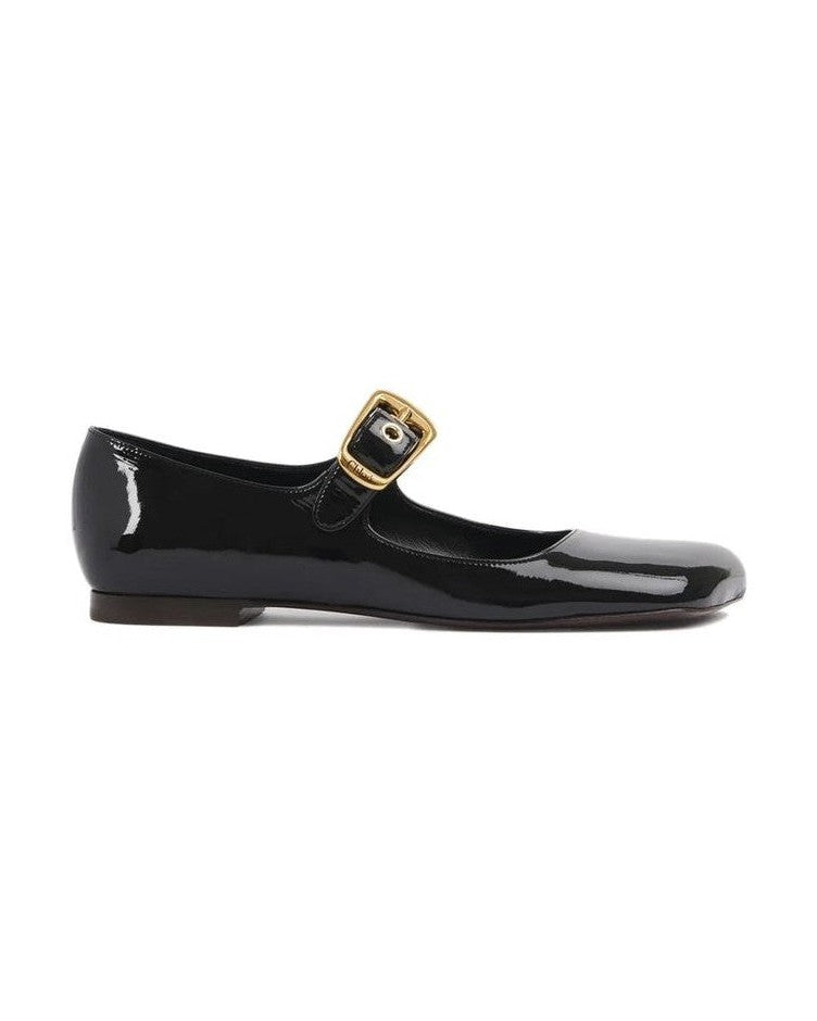 Chloé Black Calfskin Ballet Flats Flats