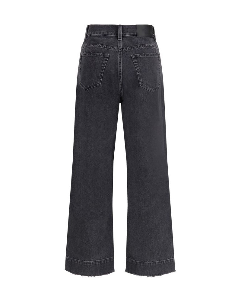 Chloé Black Cotton Cropped Jeans Glam Steals