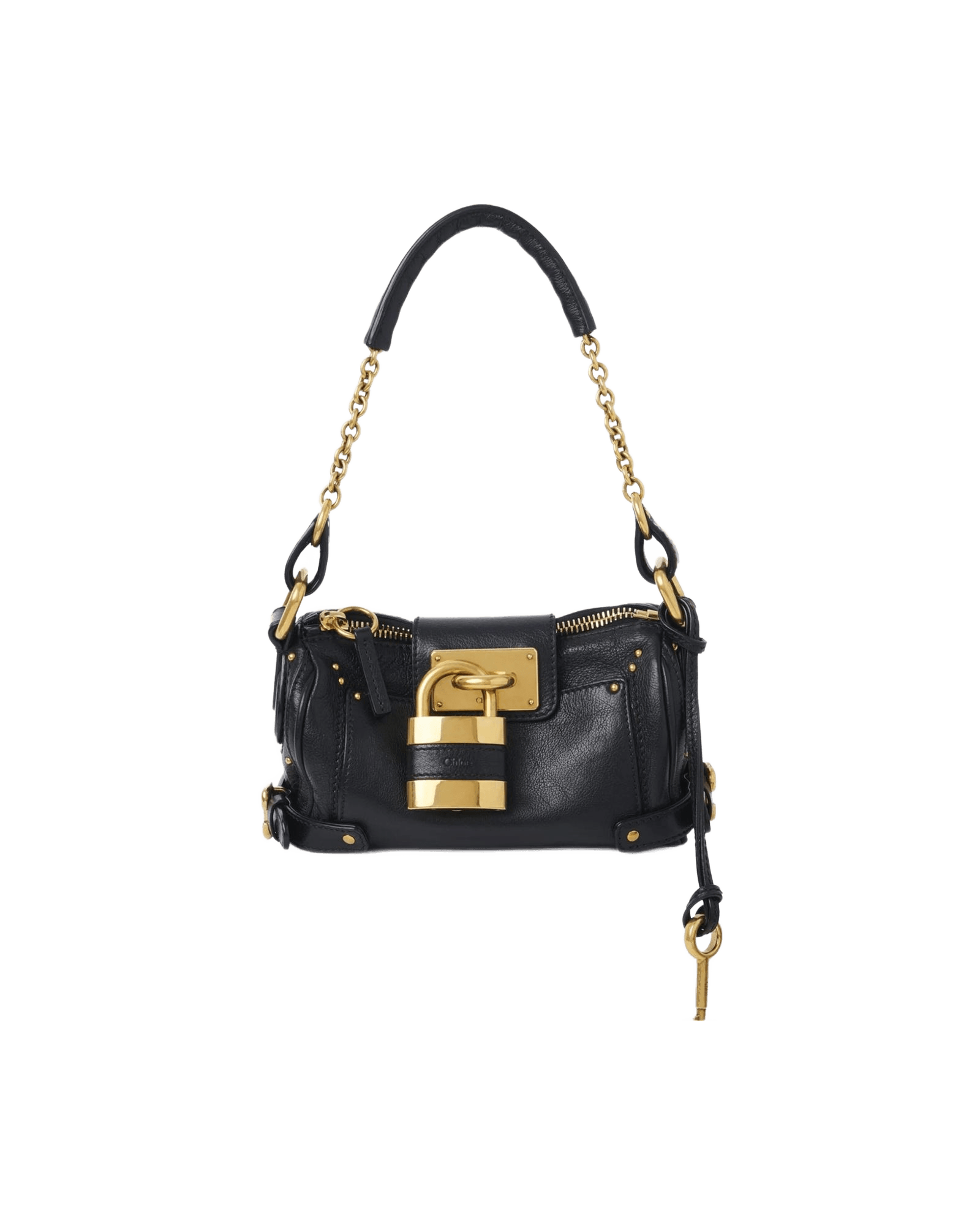 Chloé Black Leather Paddington Shoulder Bag Glam Steals