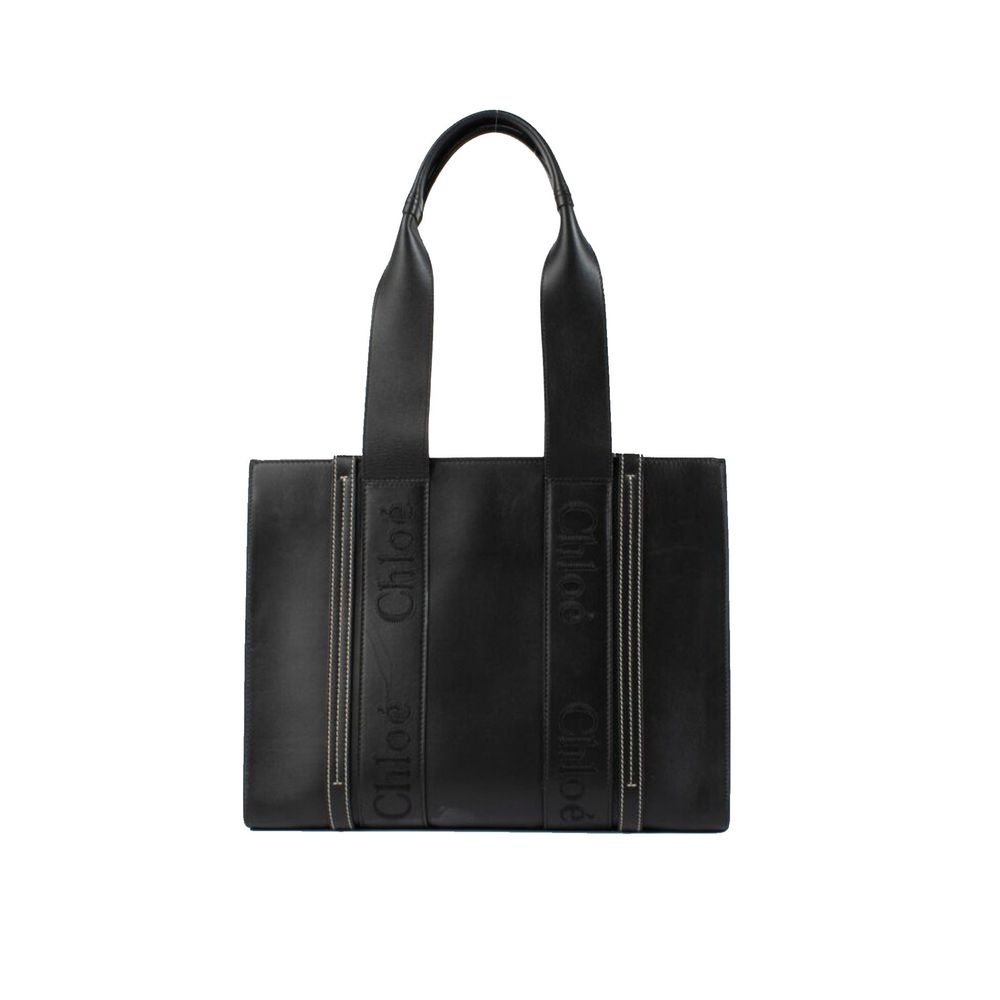 Chloé Black Leather Tote Bag Glam Steals
