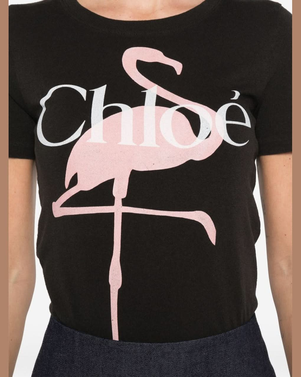 Chloé Black Polo T-Shirt T-Shirts