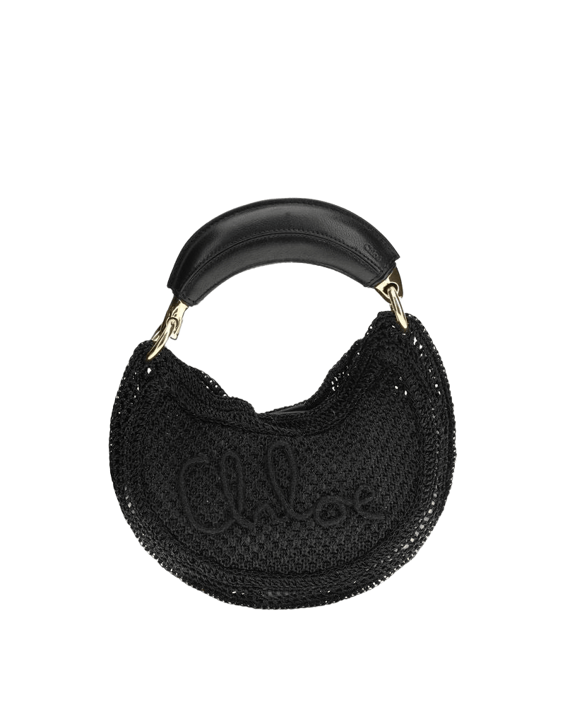 Chloé Black Raffia Shoulder Bag Glam Steals