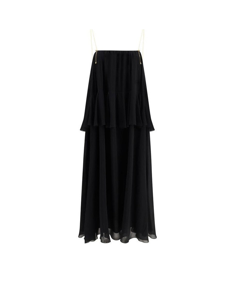 Chloé Black Silk Casual Dress Glam Steals