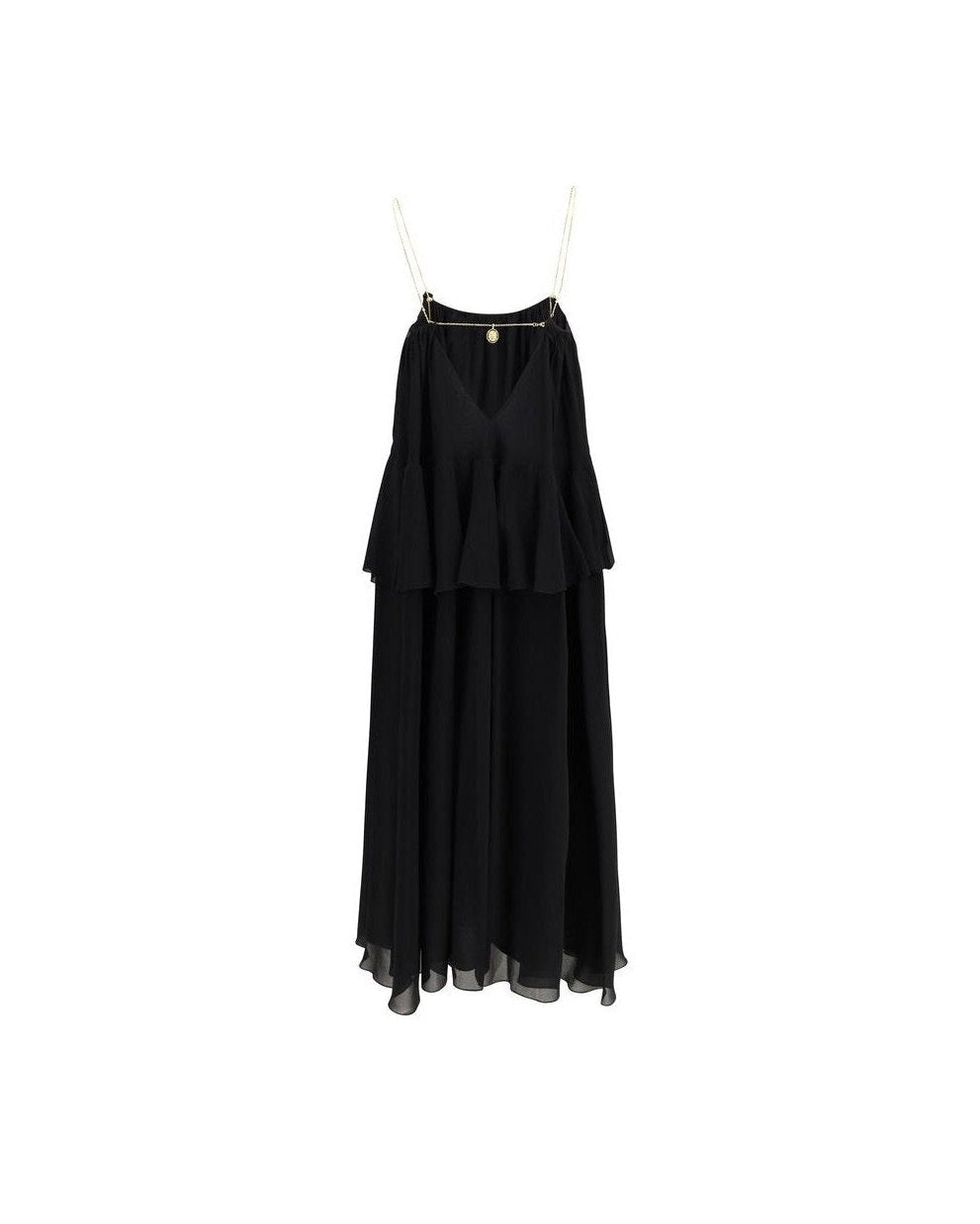 Chloé Black Silk Casual Dress Glam Steals