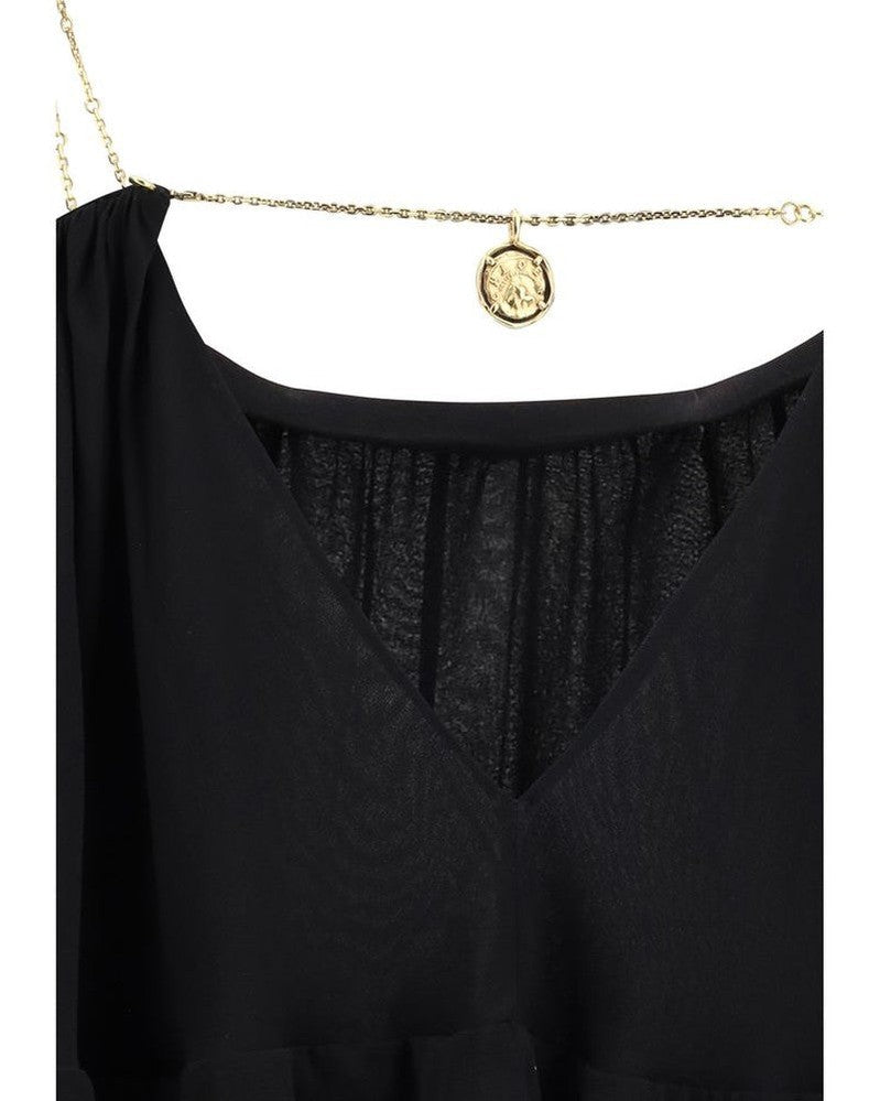 Chloé Black Silk Casual Dress Glam Steals