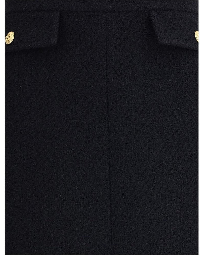 Chloé Black Wool Midi Skirt Glam Steals