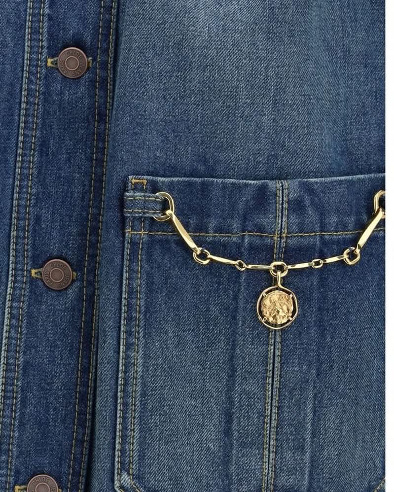 Chloé Blue Cotton Denim Jacket