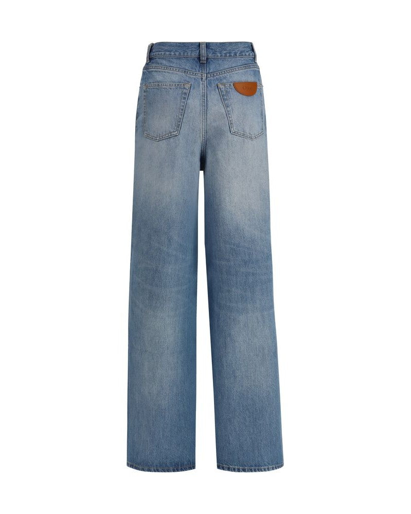 Chloé Blue Cotton Jeans Denim Jeans