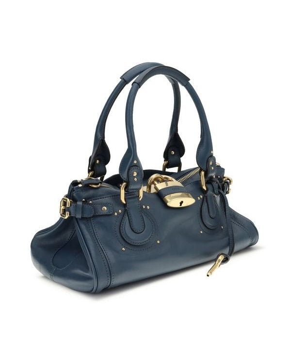 Chloé Blue Leather Buffalo Shoulder Bag Glam Steals