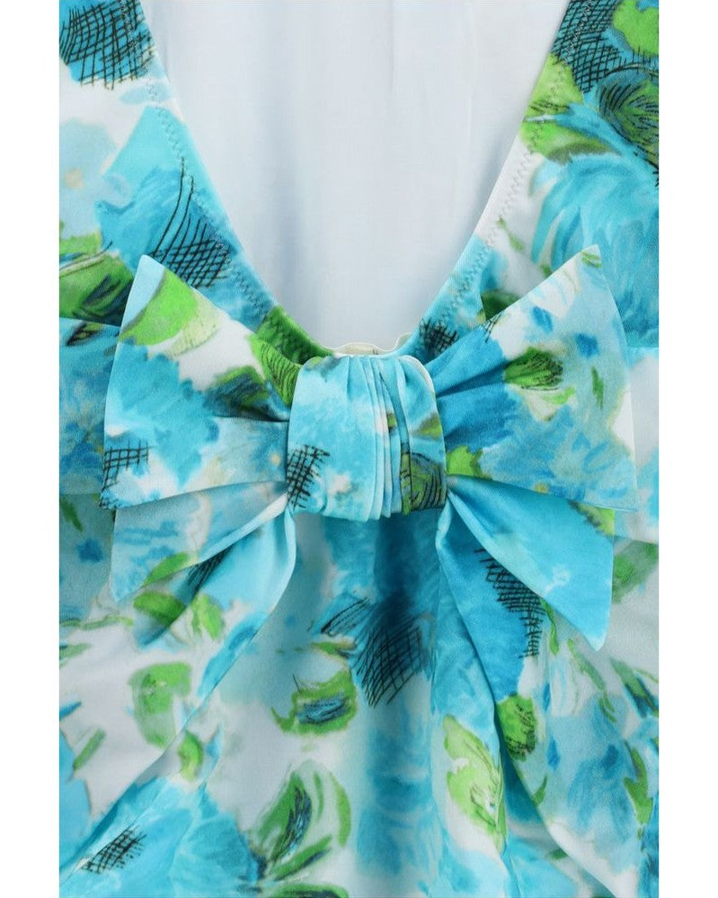 Chloé Blue Polyamide One Piece Swimsuit Glam Steals