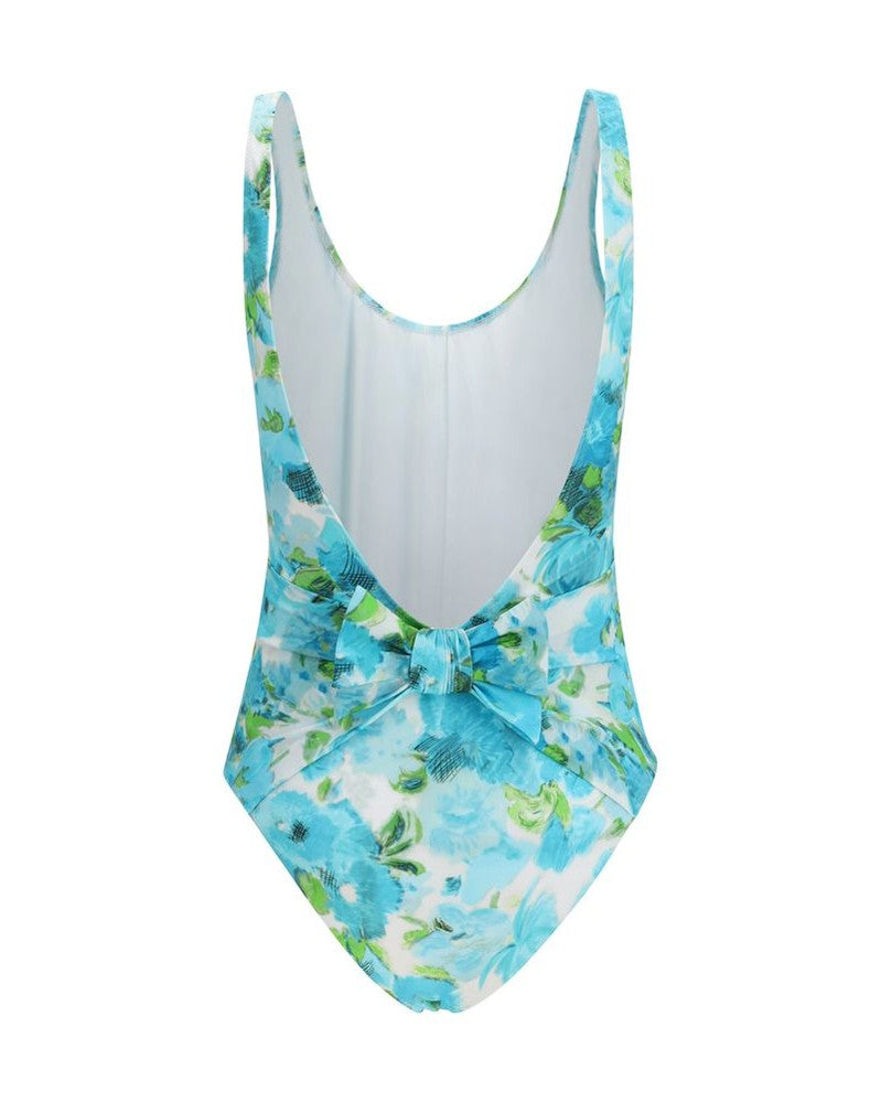 Chloé Blue Polyamide One Piece Swimsuit Glam Steals