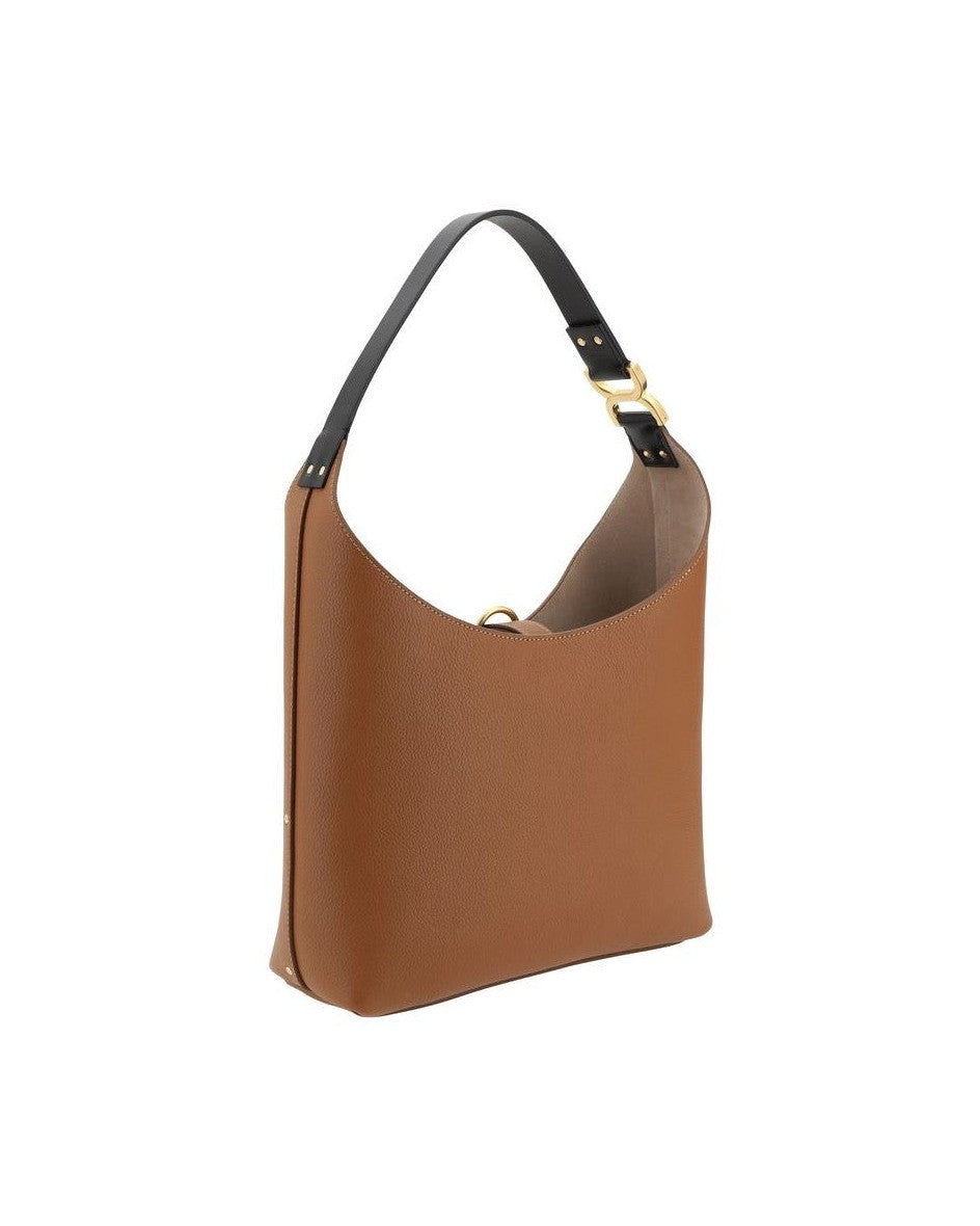 Chloé Brown Calf Leather Bos Taurus Shoulder Bag Glam Steals