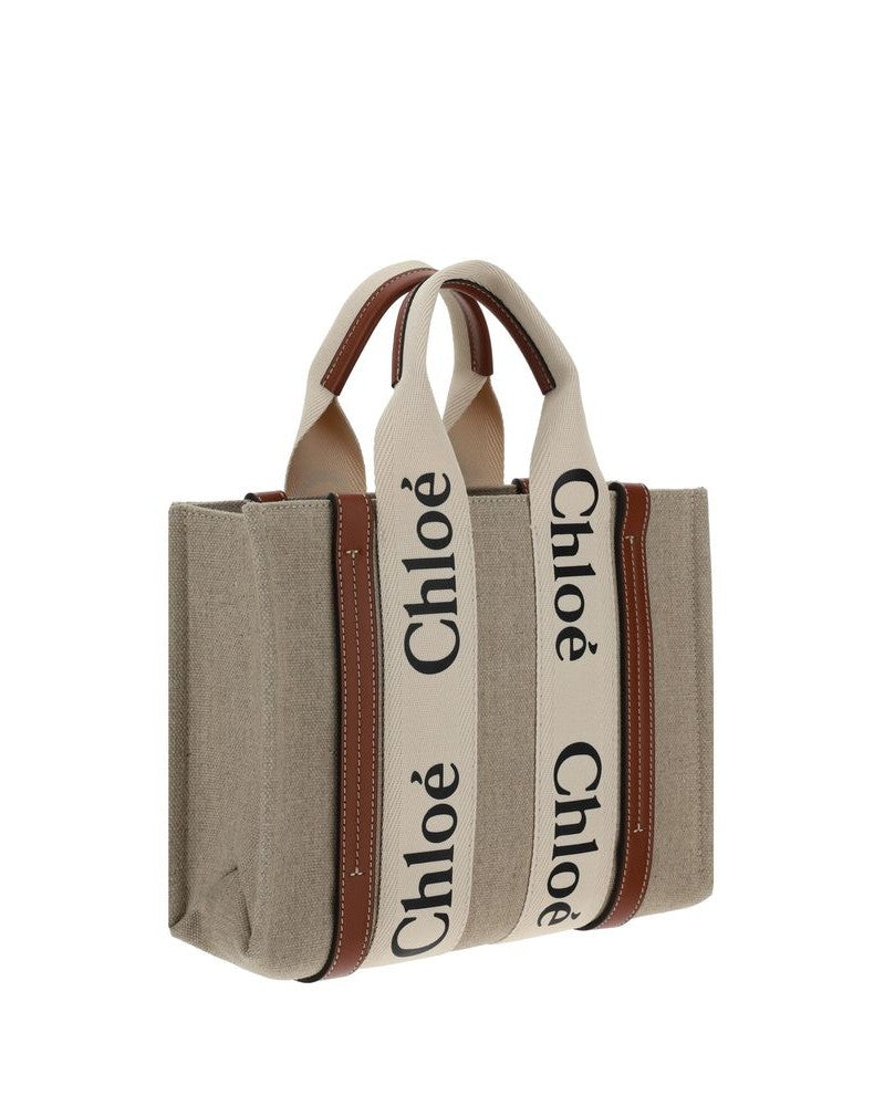 Chloé Brown Canvas Handbag Glam Steals
