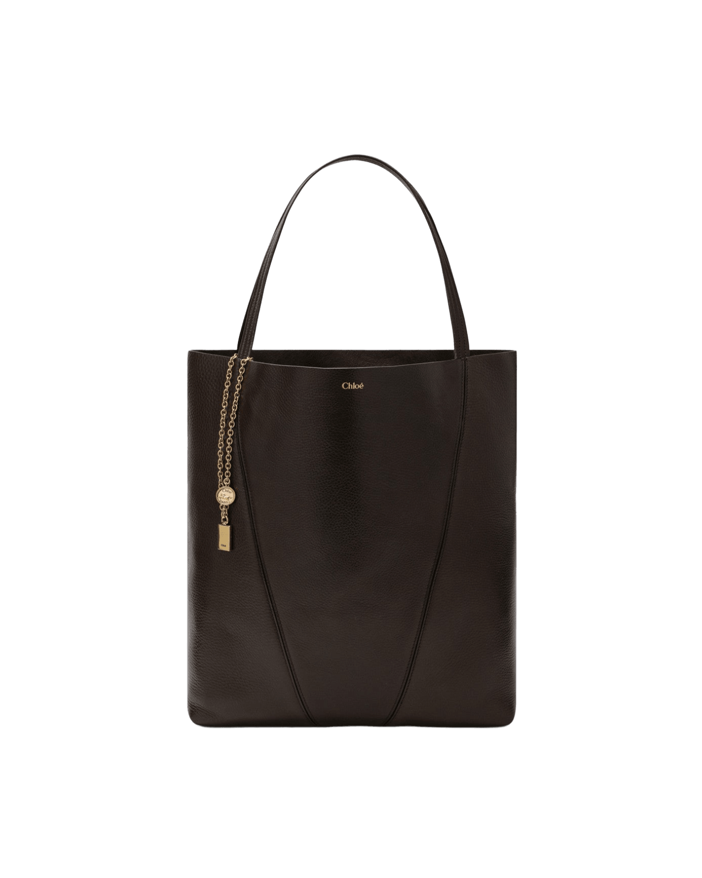 Chloé Brown Large Dark Spin Tote Bag Glam Steals