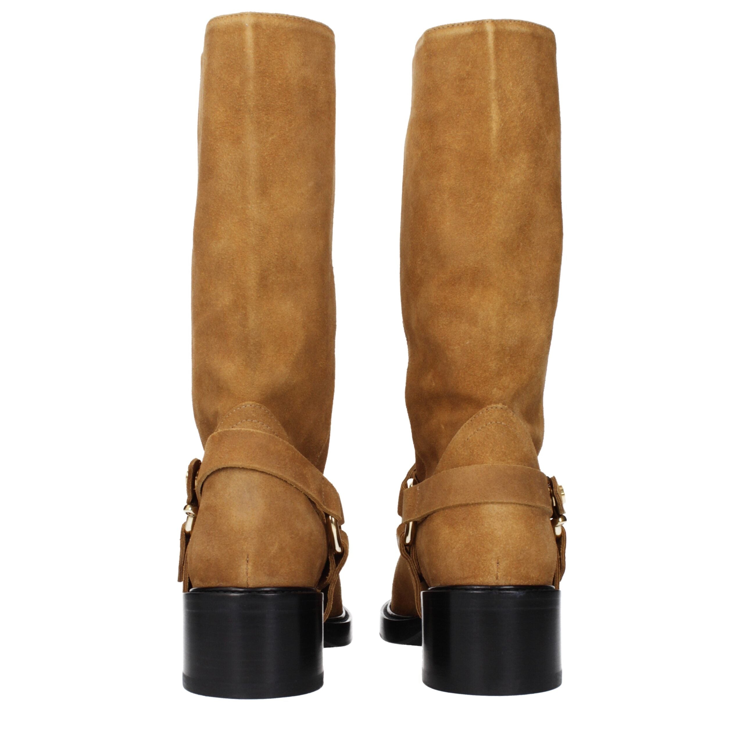 Chloé Brown Leather Ankle Boots Glam Steals