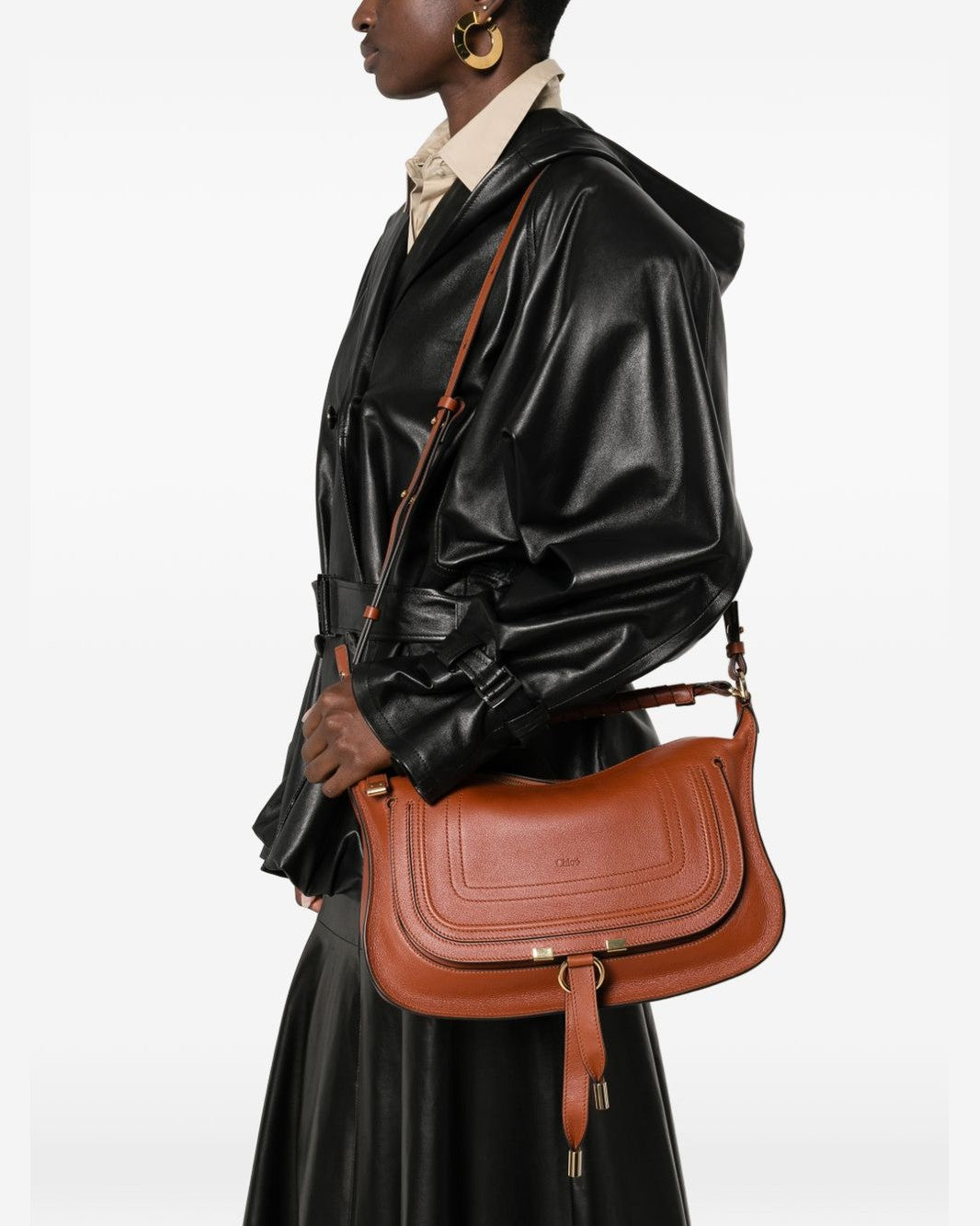 Chloé Brown Leather Bag Shoulder