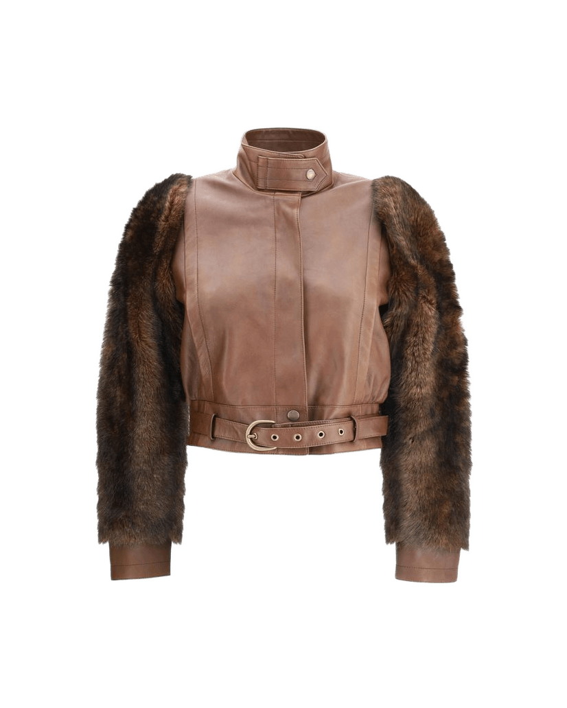 Chloé Brown Leather Jacket Glam Steals