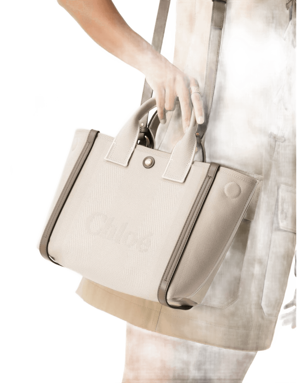 Chloé Canvas Carry Small Tote Bag Glam Steals