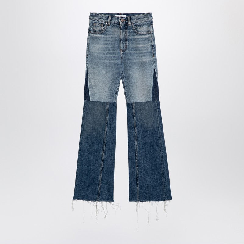 Chloé Denim Three Coloured Patchwork Jeans Glam Steals