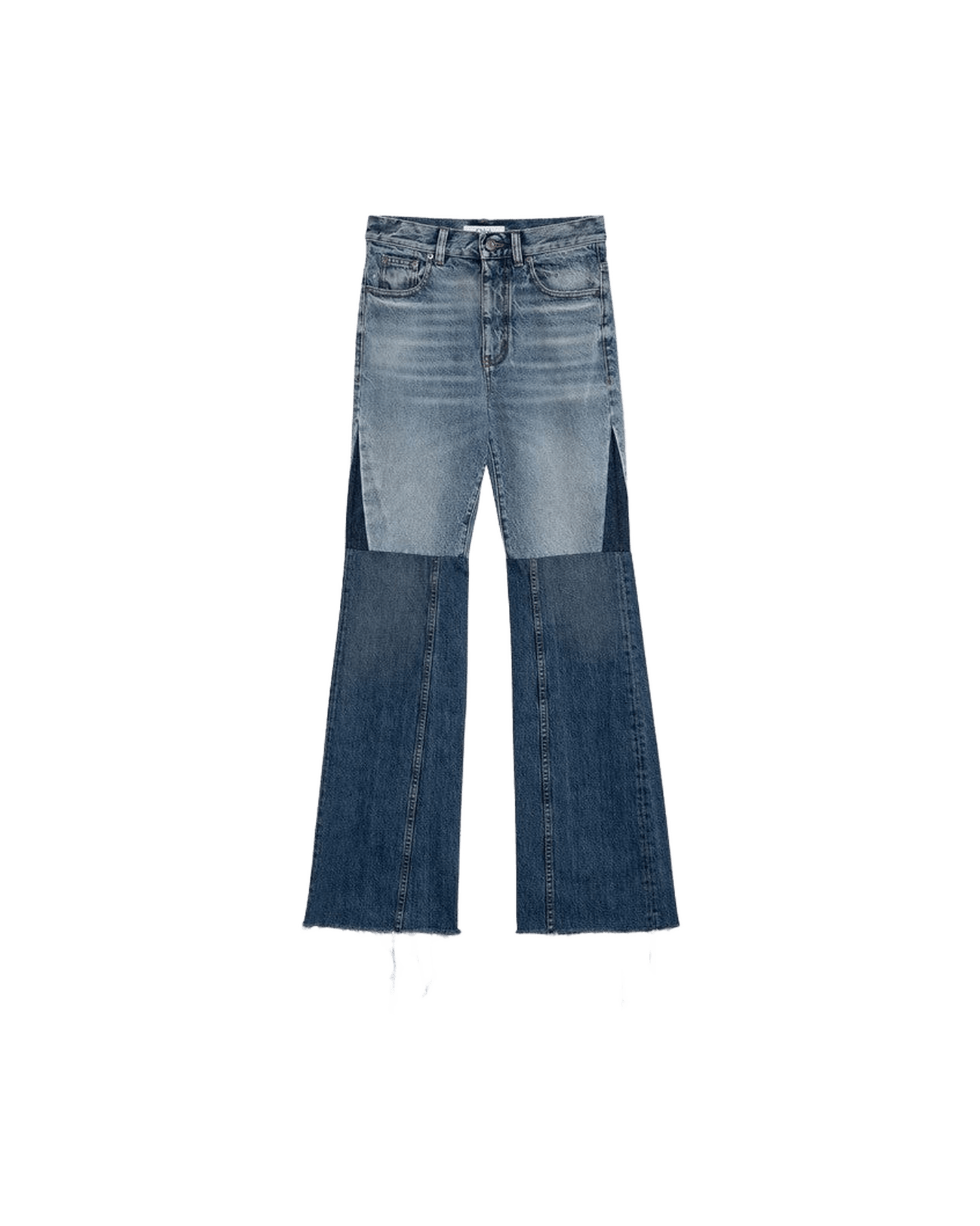 Chloé Denim Three Coloured Patchwork Jeans Glam Steals