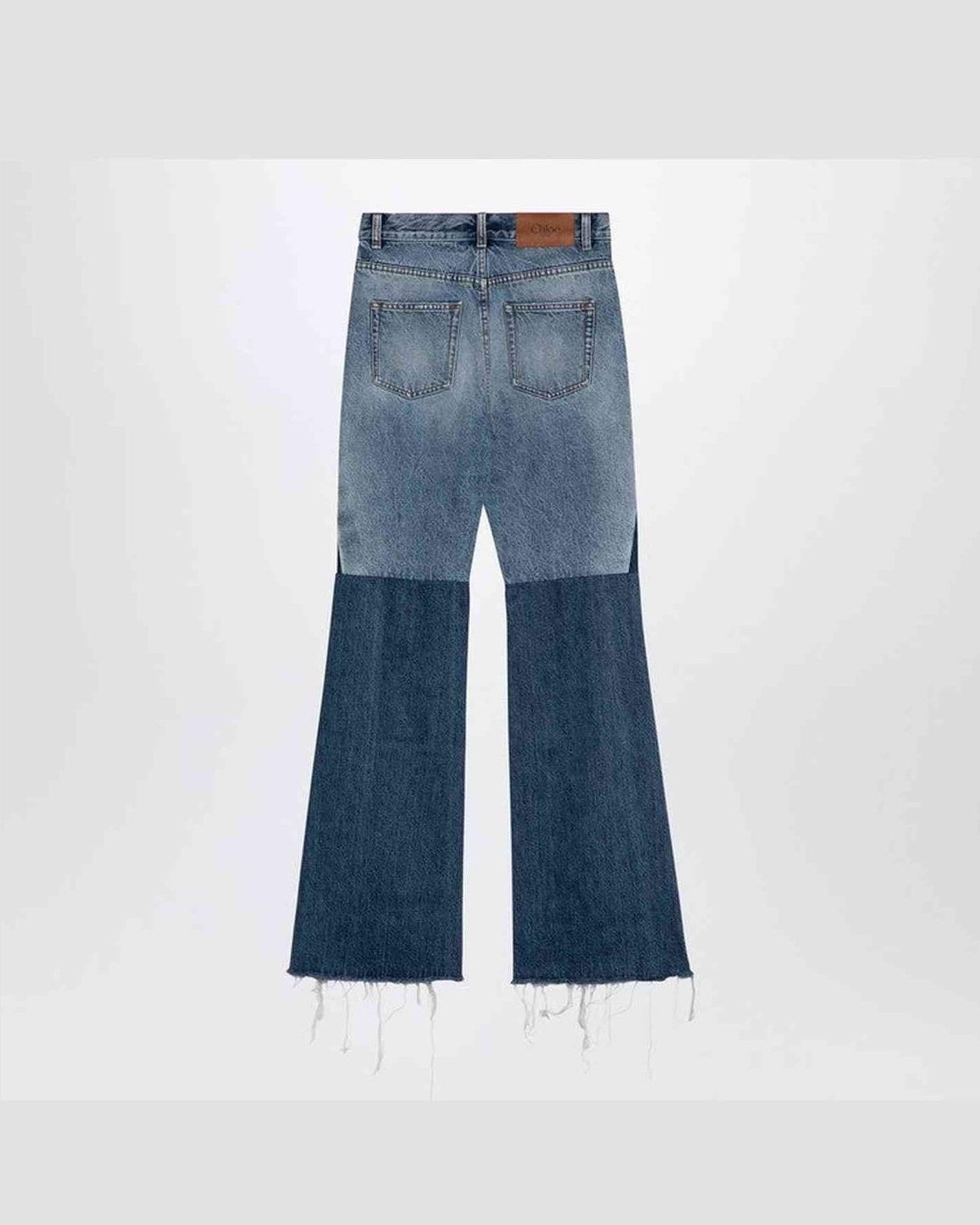 Chloé Denim Three Coloured Patchwork Jeans Glam Steals