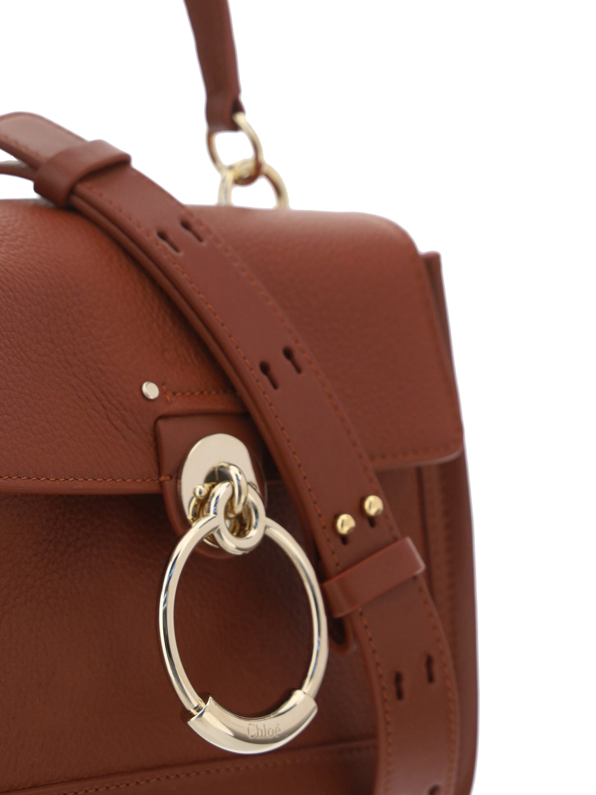 Chloé Elegant Sepia Calfskin Shoulder Brown Handbag Glam Steals