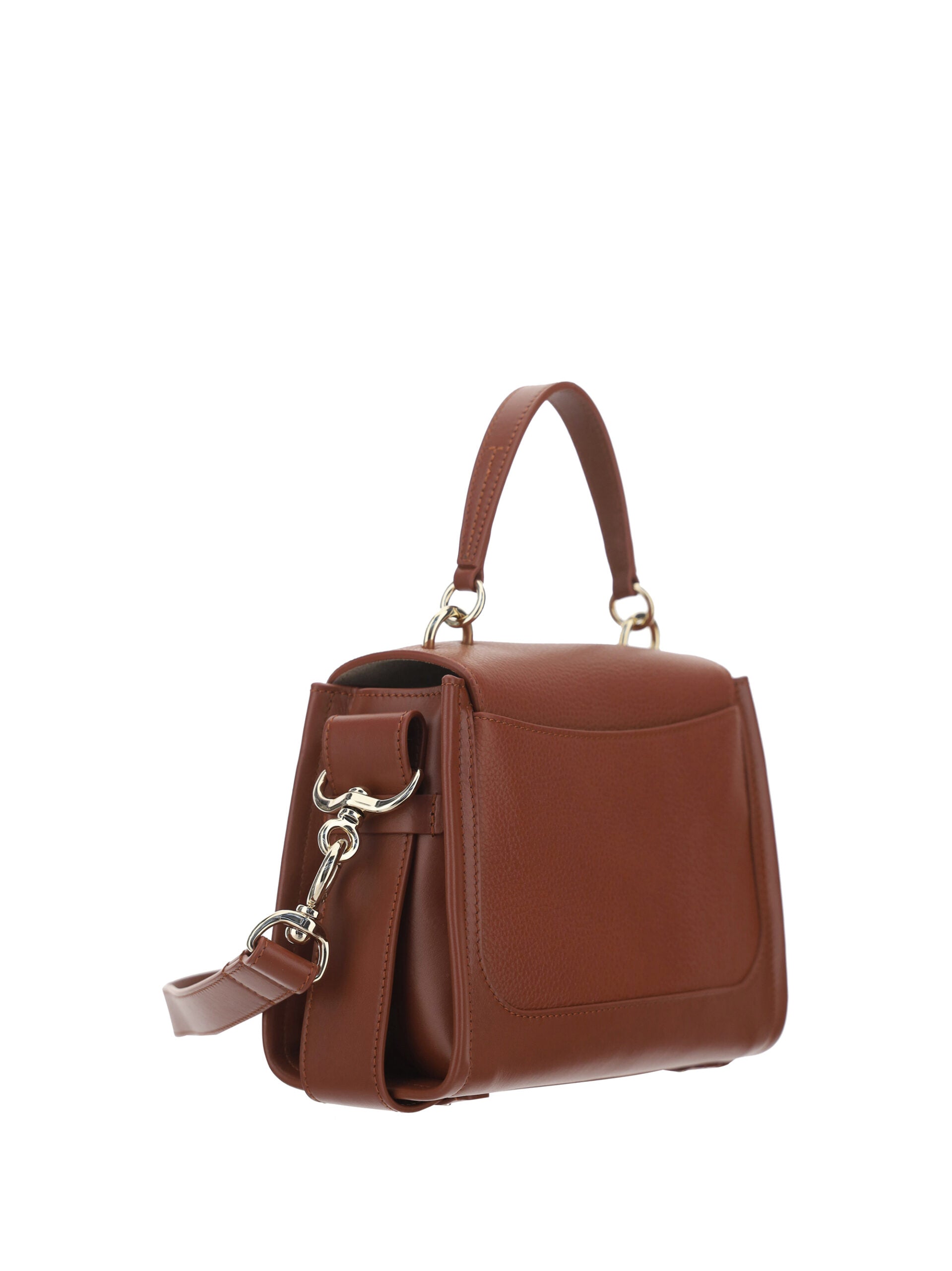 Chloé Elegant Sepia Calfskin Shoulder Brown Handbag Glam Steals