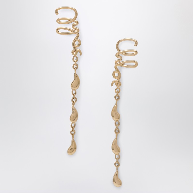 Chloé Gold Iconic Dangling Earrings Glam Steals
