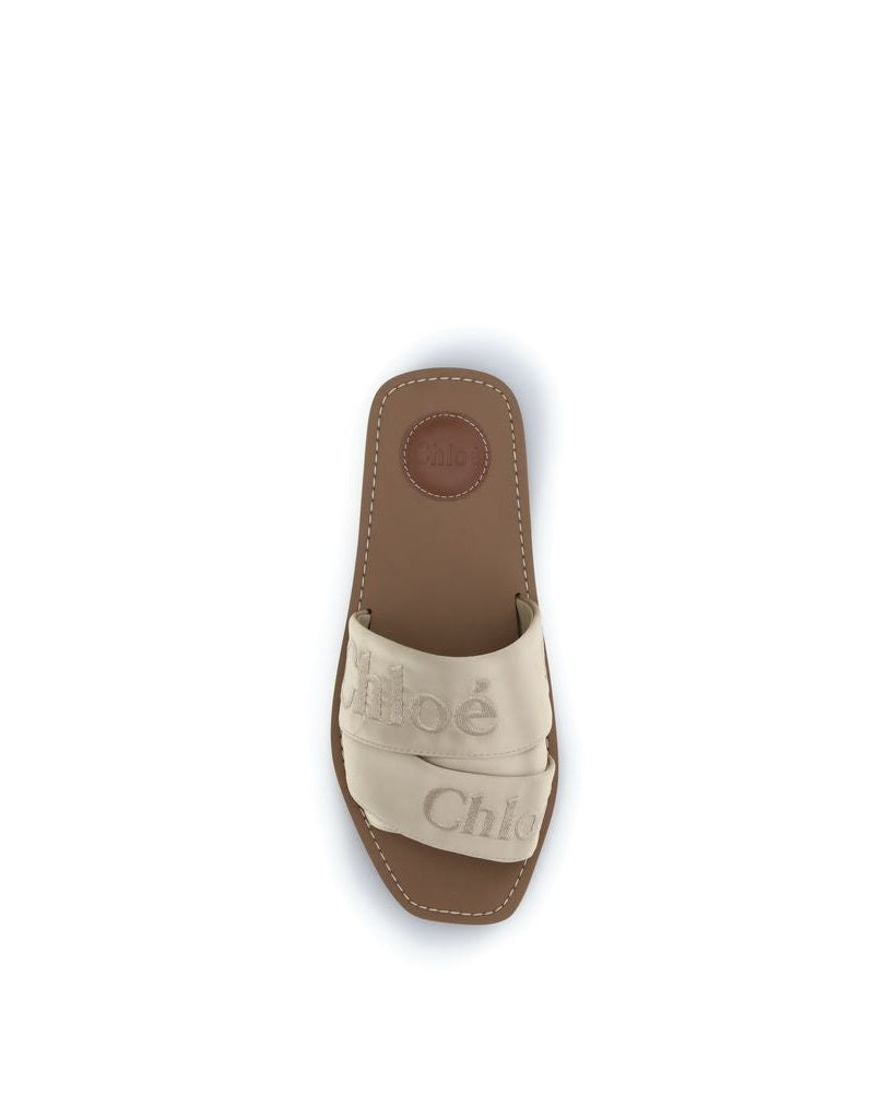 Chloé Gold Polyester Sandals Sandals