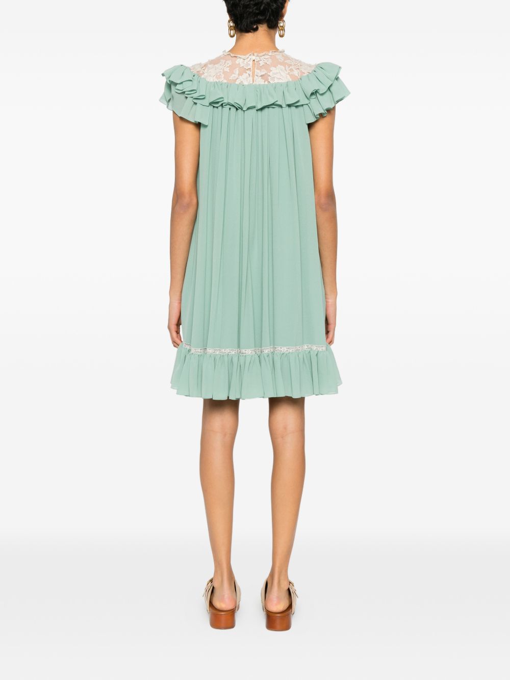 Chloé Green Dress Glam Steals