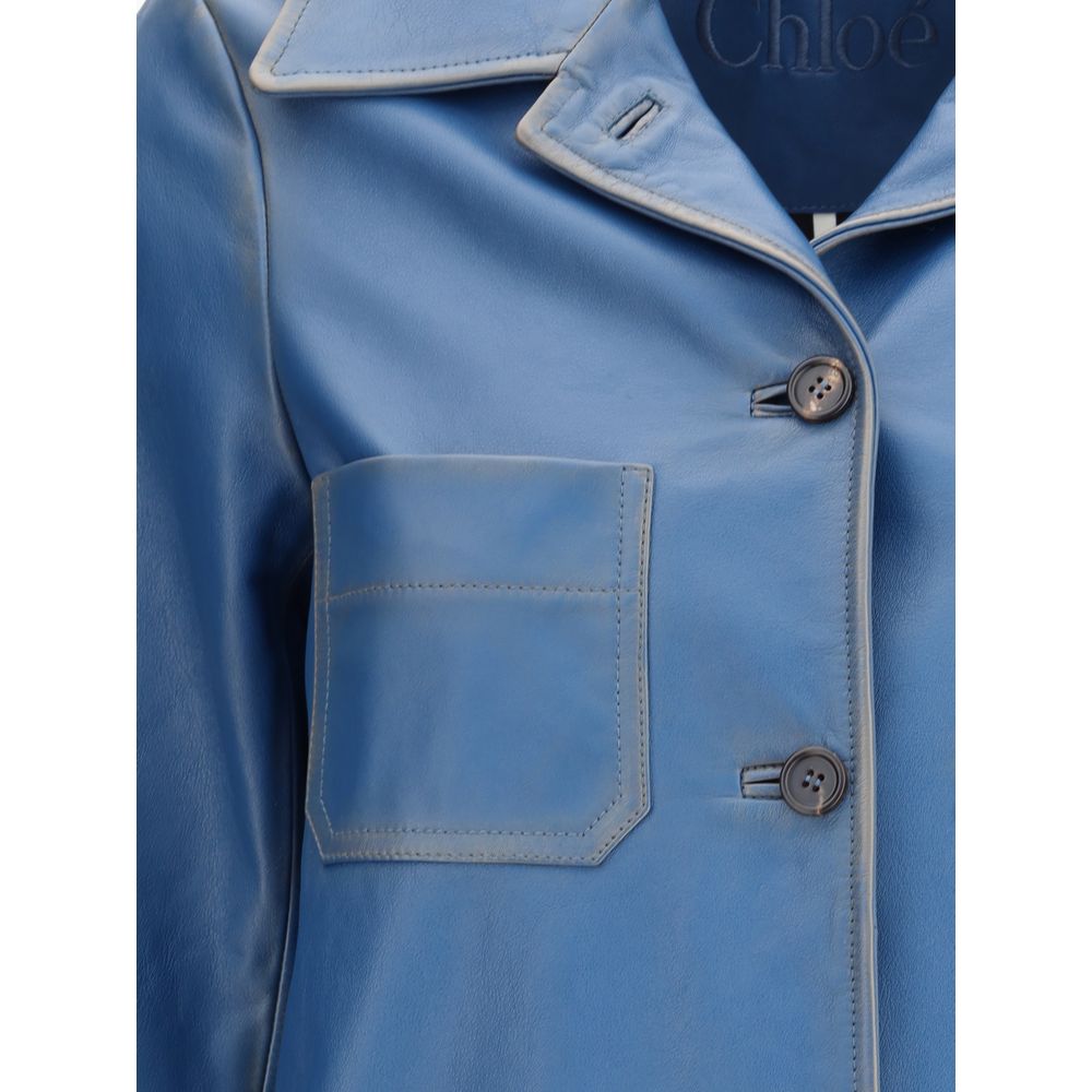 Chloé Leather Coat Glam Steals