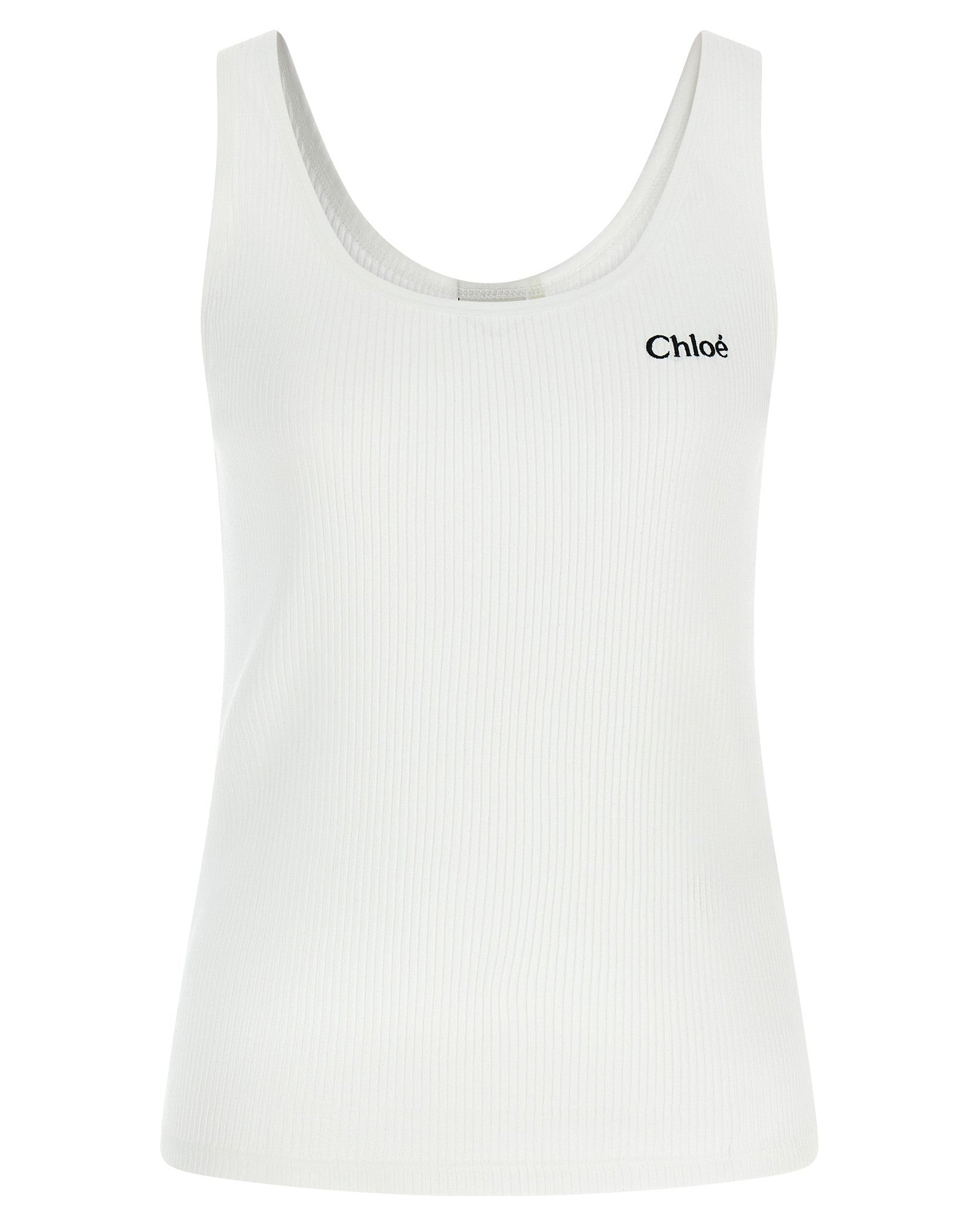 Chloé Logo Embroidery Top Glam Steals