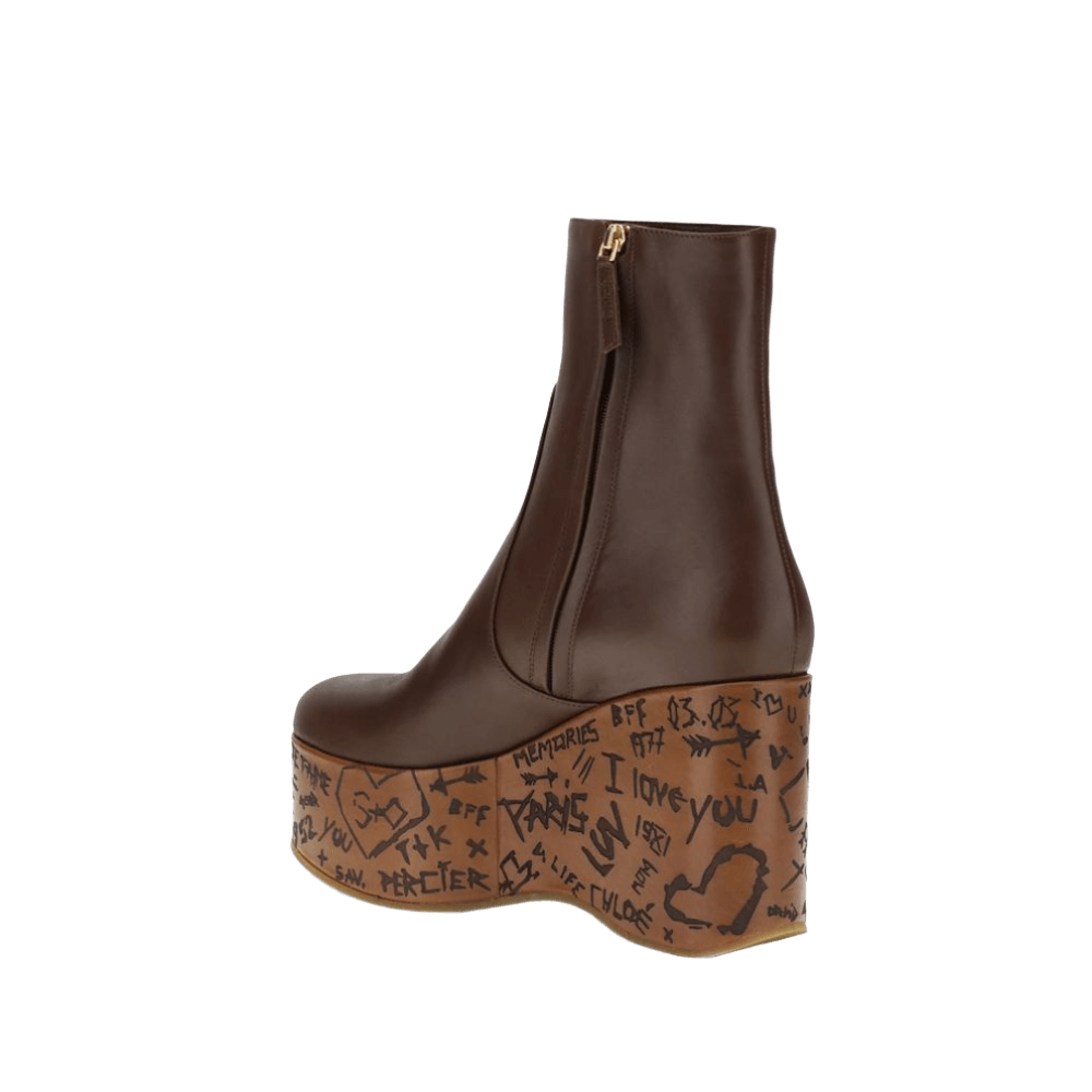 Chloé Maxime Wedge Ankle Boots Glam Steals