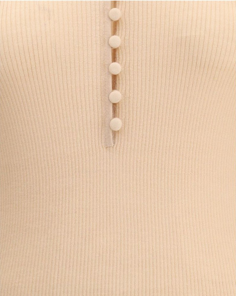 Chloé Merino Wool Henley Sweater Glam Steals