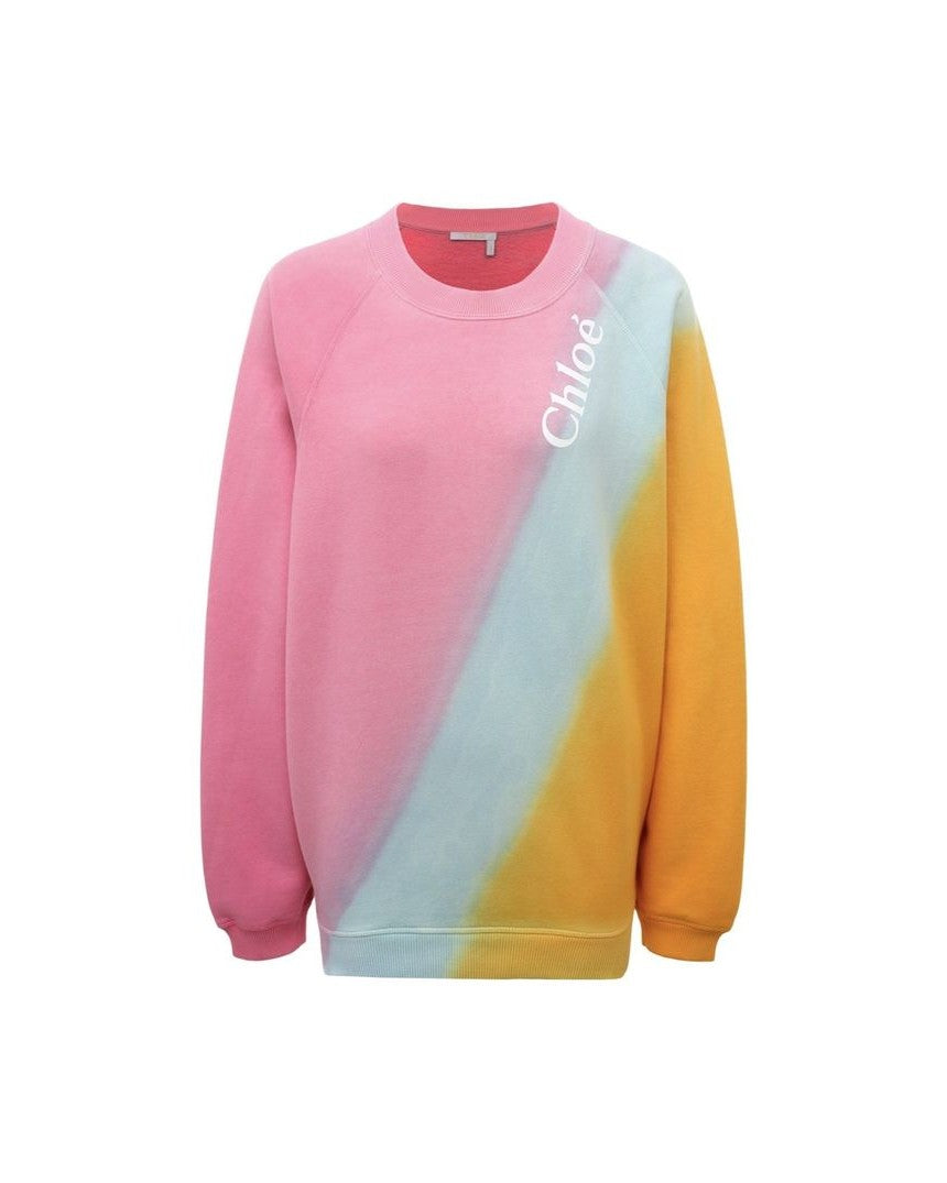 Chloé Multicolor Cotton Sweatshirt Glam Steals