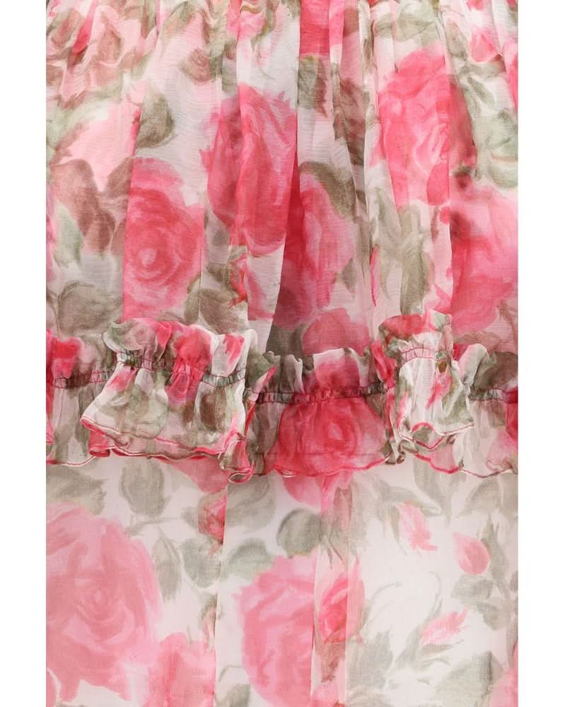 Chloé Multicolor Silk Pattern Top Glam Steals
