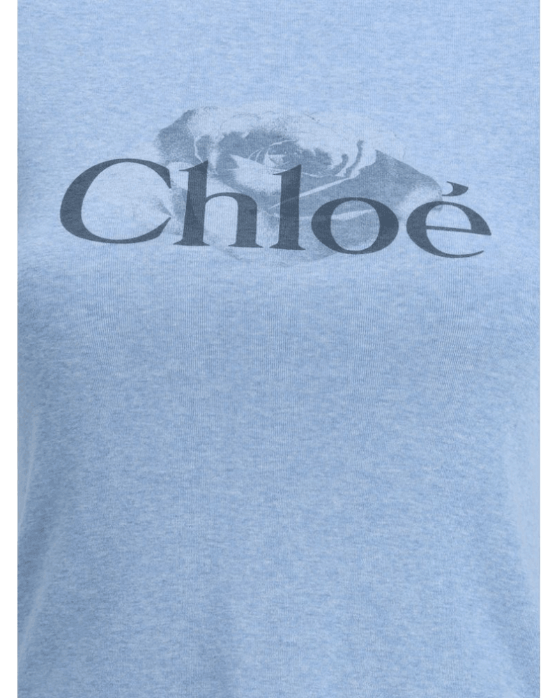 Chloé Printed Logo T-shirt Glam Steals
