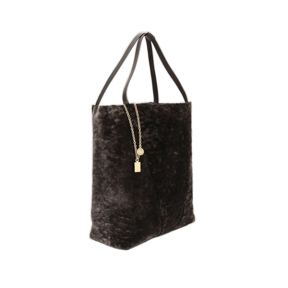 Chloé Shearling Large Spin Tote Bag Glam Steals