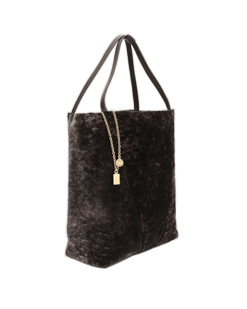 Chloé Shearling Large Spin Tote Bag Glam Steals