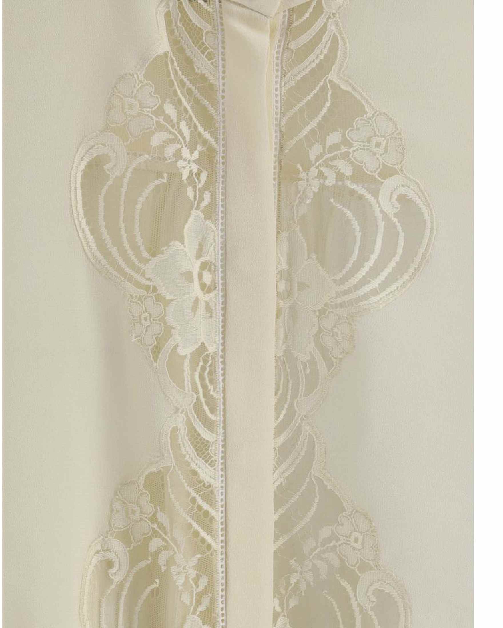 Chloé Silk Georgette And Lace Blouse Glam Steals